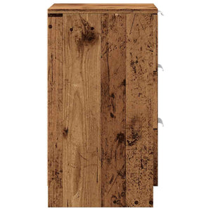 vidaXL Bedside Cabinet Old Wood 40x36x65 cm Engineered Wood