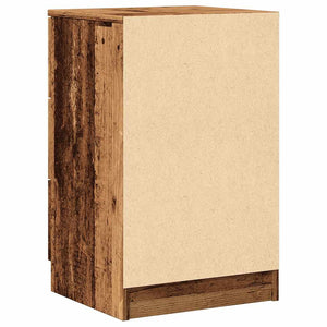 vidaXL Bedside Cabinet Old Wood 40x36x65 cm Engineered Wood