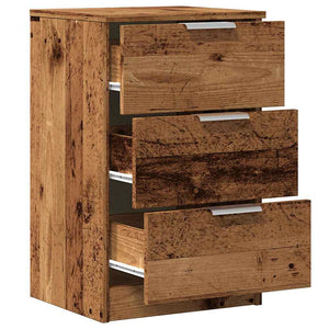 vidaXL Bedside Cabinet Old Wood 40x36x65 cm Engineered Wood