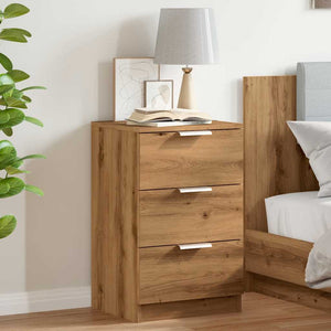 vidaXL Bedside Cabinet Artisan Oak 40x36x65 cm Engineered Wood