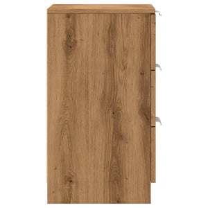 vidaXL Bedside Cabinet Artisan Oak 40x36x65 cm Engineered Wood