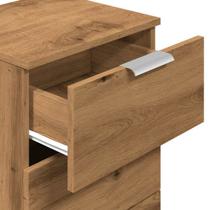 vidaXL Bedside Cabinet Artisan Oak 40x36x65 cm Engineered Wood