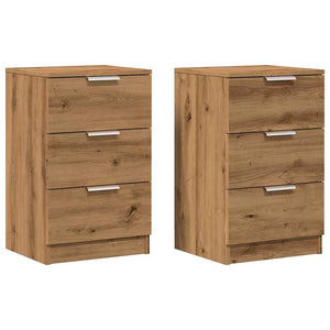 vidaXL Bedside Cabinets 2 pcs Artisan Oak 40x36x65 cm Engineered Wood