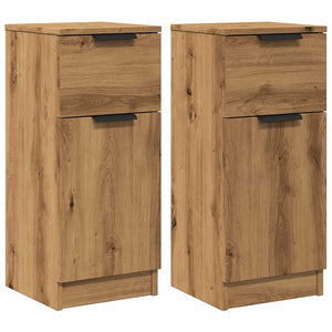 vidaXL Sideboards 2 pcs Artisan Oak 30x30x70 cm Engineered Wood