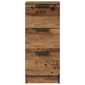 vidaXL Sideboards 2 pcs Old Wood 30x30x70 cm Engineered Wood