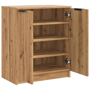 vidaXL Shoe Cabinet Artisian Oak 59x35x70 cm Engineered Wood