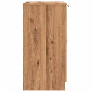 vidaXL Shoe Cabinet Artisian Oak 59x35x70 cm Engineered Wood