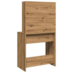 vidaXL Dressing Table with Mirror Artisan Oak 74.5x40x141 cm