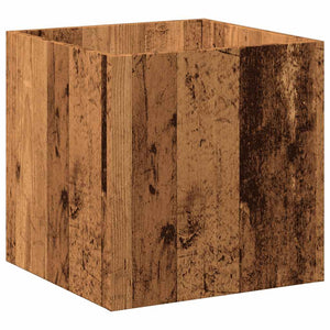 vidaXL Planter Box Old Wood 40x40x40 cm Engineered Wood