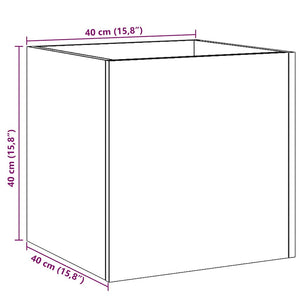 vidaXL Planter Box Artisan Oak 40x40x40 cm Engineered Wood