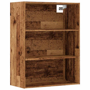 vidaXL Hanging Wall Cabinet Old Wood 69.5x32.5x90 cm