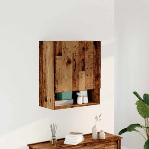 vidaXL Wall Cabinet Old Wood 60x31x70 cm Engineered Wood