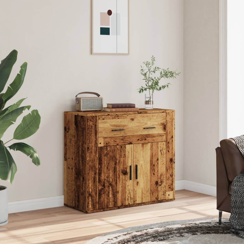 vidaXL Sideboard Old Wood 80x33x70 cm Engineered Wood