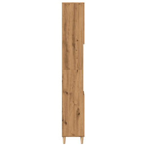 vidaXL Bathroom Cabinet Artisan Oak 30x30x190 cm Engineered Wood