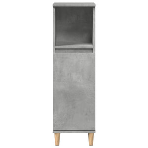 vidaXL Bathroom Cabinet Concrete Grey 30x30x100 cm Engineered Wood