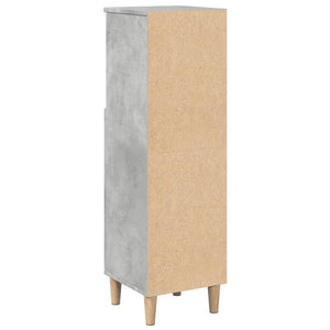 vidaXL Bathroom Cabinet Concrete Grey 30x30x100 cm Engineered Wood