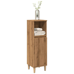 vidaXL Bathroom Cabinet Artisan Oak 30x30x100 cm Engineered Wood