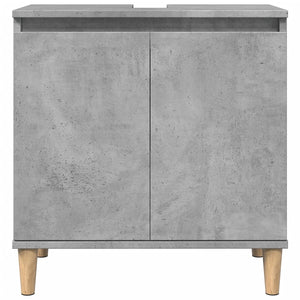 vidaXL Sink Cabinet Concrete Grey 58x33x60 cm Engineered Wood