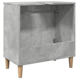 vidaXL Sink Cabinet Concrete Grey 58x33x60 cm Engineered Wood