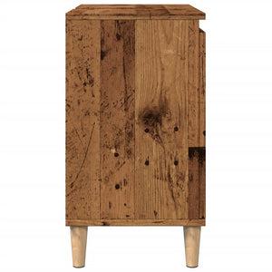 vidaXL Sink Cabinet Old Wood 58x33x60 cm Engineered Wood