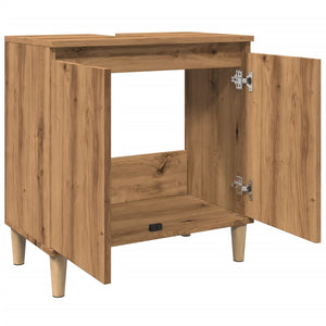 vidaXL Sink Cabinet Artisan Oak 58x33x60 cm Engineered Wood