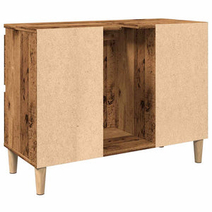 vidaXL Sink Cabinet Old Wood 80x33x60 cm Engineered Wood