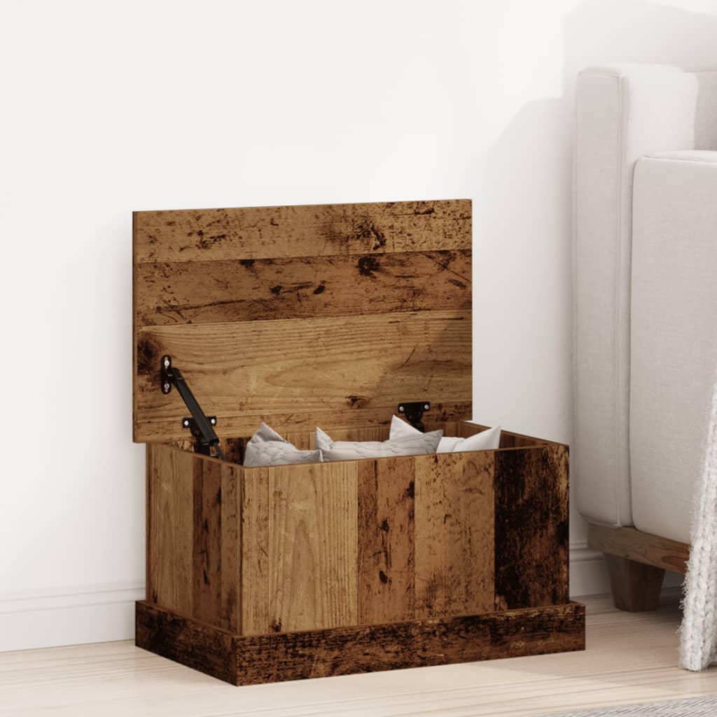 vidaXL Storage Box Old Wood 30x50x28 cm Engineered Wood