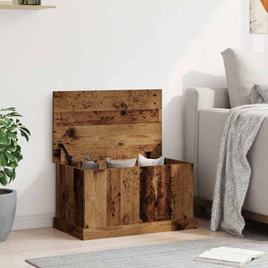 vidaXL Storage Box Old Wood 70x40x38 cm Engineered Wood