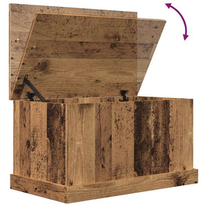 vidaXL Storage Box Old Wood 70x40x38 cm Engineered Wood