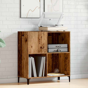 vidaXL Record Cabinet Old Wood 84.5x38x89 cm Engineered Wood