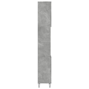 vidaXL Bathroom Cabinet Concrete Grey 30x30x190 cm Engineered Wood