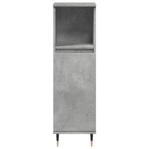 vidaXL Bathroom Cabinet Concrete Grey 30x30x100 cm Engineered Wood