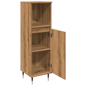 vidaXL Bathroom Cabinet Artisan Oak 30x30x100 cm Engineered Wood