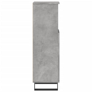 vidaXL Bathroom Cabinet Concrete Grey 30x30x100 cm Engineered Wood