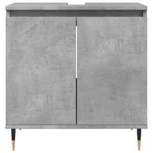 vidaXL Bathroom Cabinet Concrete Grey 58x33x60 cm Engineered Wood