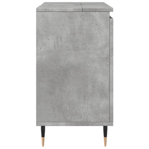 vidaXL Bathroom Cabinet Concrete Grey 58x33x60 cm Engineered Wood