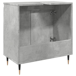 vidaXL Bathroom Cabinet Concrete Grey 58x33x60 cm Engineered Wood