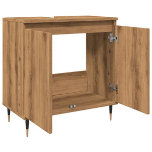 vidaXL Bathroom Cabinet Artisan Oak 58x33x60 cm Engineered Wood