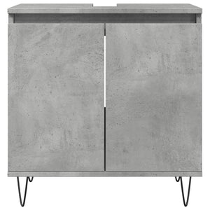 vidaXL Bathroom Cabinet Concrete Grey 58x33x60 cm Engineered Wood