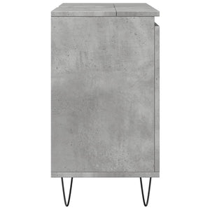 vidaXL Bathroom Cabinet Concrete Grey 58x33x60 cm Engineered Wood