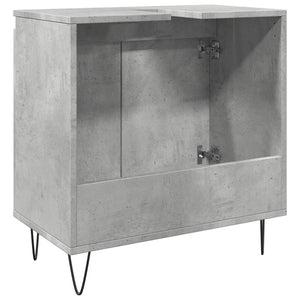 vidaXL Bathroom Cabinet Concrete Grey 58x33x60 cm Engineered Wood