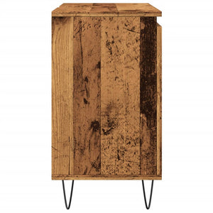 vidaXL Bathroom Cabinet Old Wood 58x33x60 cm Engineered Wood