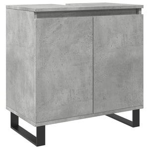 vidaXL Bathroom Cabinet Concrete Grey 58x33x60 cm Engineered Wood