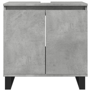 vidaXL Bathroom Cabinet Concrete Grey 58x33x60 cm Engineered Wood