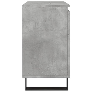 vidaXL Bathroom Cabinet Concrete Grey 58x33x60 cm Engineered Wood