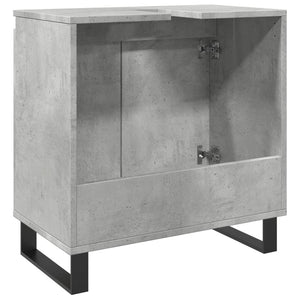 vidaXL Bathroom Cabinet Concrete Grey 58x33x60 cm Engineered Wood