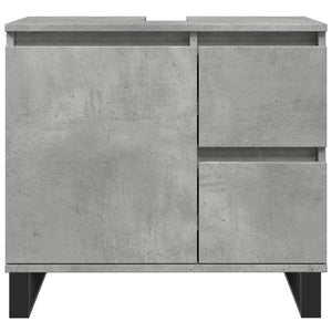 vidaXL Bathroom Sink Cabinet Concrete Grey 65x33x60 cm Engineered Wood