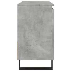 vidaXL Bathroom Sink Cabinet Concrete Grey 65x33x60 cm Engineered Wood