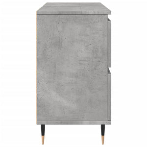 vidaXL Bathroom Cabinet Concrete Grey 80x33x60 cm Engineered Wood