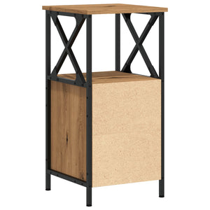 vidaXL Bedside Cabinet Artisan Oak 34x35.5x70 cm Engineered Wood